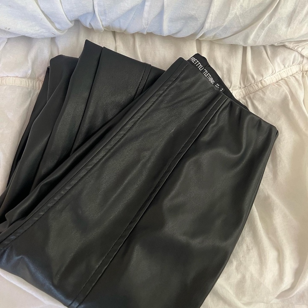 PrettyLittleThing Leather Stretch Pants